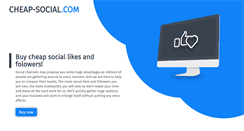 Desktop Screenshot of cheap-social.com
